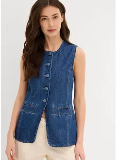 Gilet sans manches en jean, bonprix