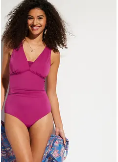 Maillot 1 pièce sculptant à larges bretelles, maintien modéré, bonprix