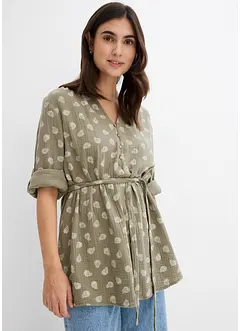 Blouse de grossesse et d’allaitement en gaze 100% coton, bonprix
