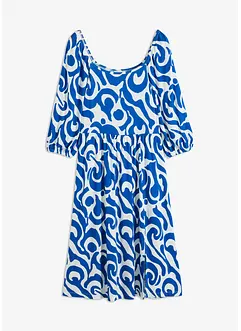 Robe en jersey avec manches ballon en viscose mélangée, bonprix
