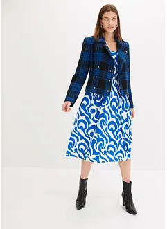 Robe en jersey avec manches ballon en viscose mélangée, bonprix