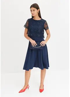 Robe midi à dentelle, bonprix