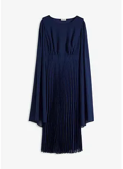Robe en crêpe avec jupe plissée, bonprix