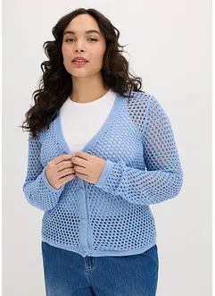 Gilet en maille ajourée, bonprix