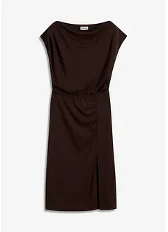 Robe asymétrique en jersey avec fronces, bonprix