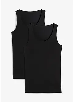 Lot de 2 débardeurs extensibles, bonprix
