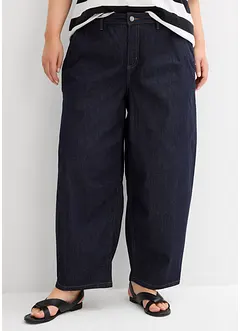 Jean balloon taille mi-haute ultra doux, cropped, bonprix