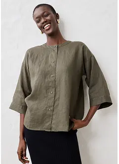 Chemisier oversize 100% lin, bonprix