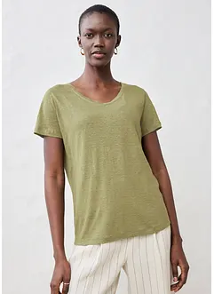T-shirt en lin, bonprix
