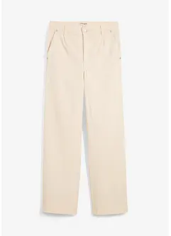 Jean droit taille haute, peu extensible, bonprix