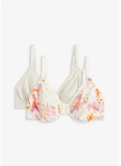 Lot de 2 soutiens-gorge coton à armatures, bonprix