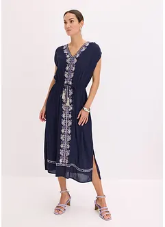 Robe midi bohème avec broderie, bonprix