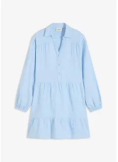 Robe courte étagée en gaze de coton, bonprix