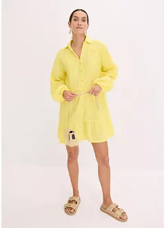 Robe courte étagée en gaze de coton, bonprix