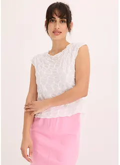 Top en matière texturée, bonprix