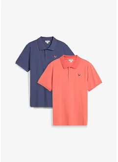 Lot de 2 polos manches courtes, bonprix
