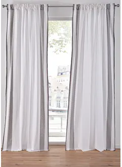 Rideau panneau coton rayé (1 pce), bonprix