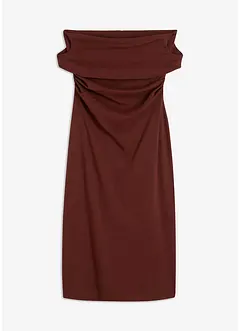 Robe midi à encolure Bardot, bonprix