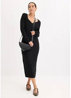 Robe midi côtelée, bonprix