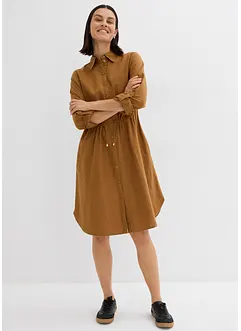 Robe-chemise en lin et coton, bonprix