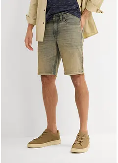 Bermuda en jean délavé effet sali, Regular, bonprix