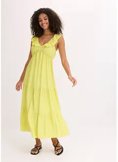 Robe à bretelles en viscose mélangée, bonprix