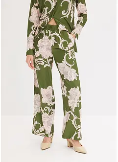 Pantalon palazzo en satin fluide, bonprix