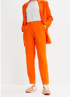 Pantalon cropped taille haute en lin et viscose, bonprix