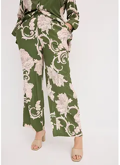 Pantalon palazzo en satin fluide, bonprix