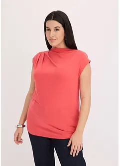 T-shirt col bénitier contenant de la viscose, bonprix