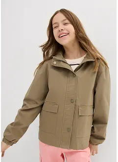 Veste en twill avec poches plaquées et capuche, bonprix