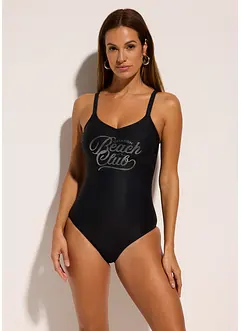 Maillot 1 pièce sculptant, maintien léger, bonprix