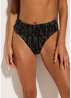 Bas de bikini taille haute, échancré, bonprix