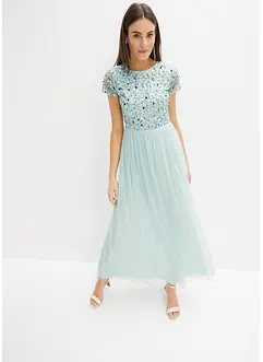 Robe longue brodée de sequins, bonprix