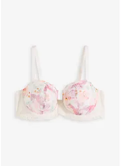 Soutien-gorge balconnet avec broderies imprimées, bonprix