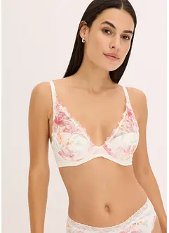 Soutien-gorge à coques et broderies imprimées, bonprix