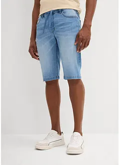 Bermuda léger en jean et molleton, Regular, bonprix