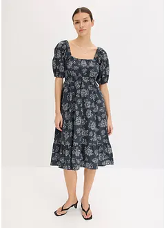 Robe midi à manches bouffantes, bonprix