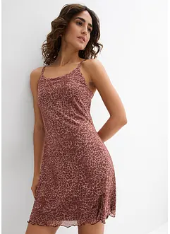 Robe courte en mesh, bonprix