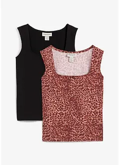 Lot de 2 débardeurs coton, bonprix