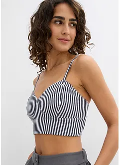 Lot de 2 crop tops 100% coton, bonprix