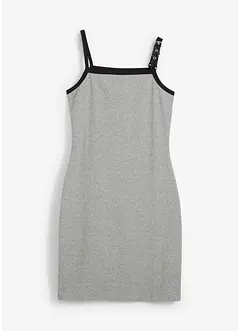 Robe à fines bretelles avec bordures contrastantes, bonprix