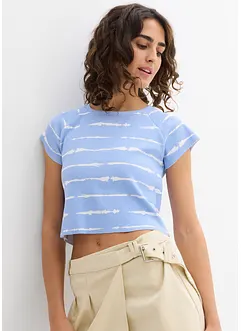 T-shirt court et côtelé, bonprix