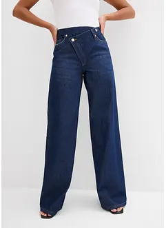 Jean large, taille mi-haute, peu extensible, bonprix