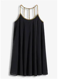 Robe en crêpe avec un dos original, bonprix