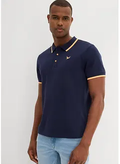Lot de 2 polos en maille piquée, 100% coton, bonprix