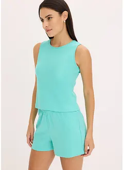 Pyjashort en coton côtelé, bonprix