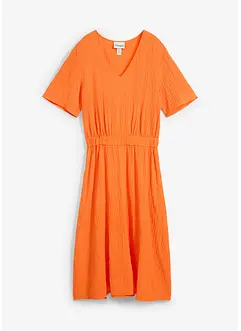 Robe midi en seersucker aérien, bonprix