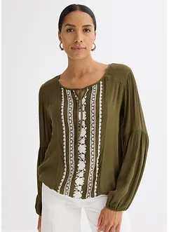 Blouse brodée, bonprix