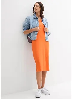 Robe débardeur en coton extensible, bonprix